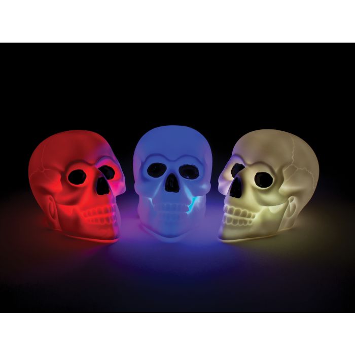 3" Color Changing Skulls - lit up