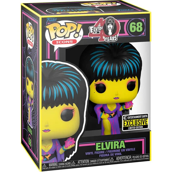 Elvira Black Light Funko Pop