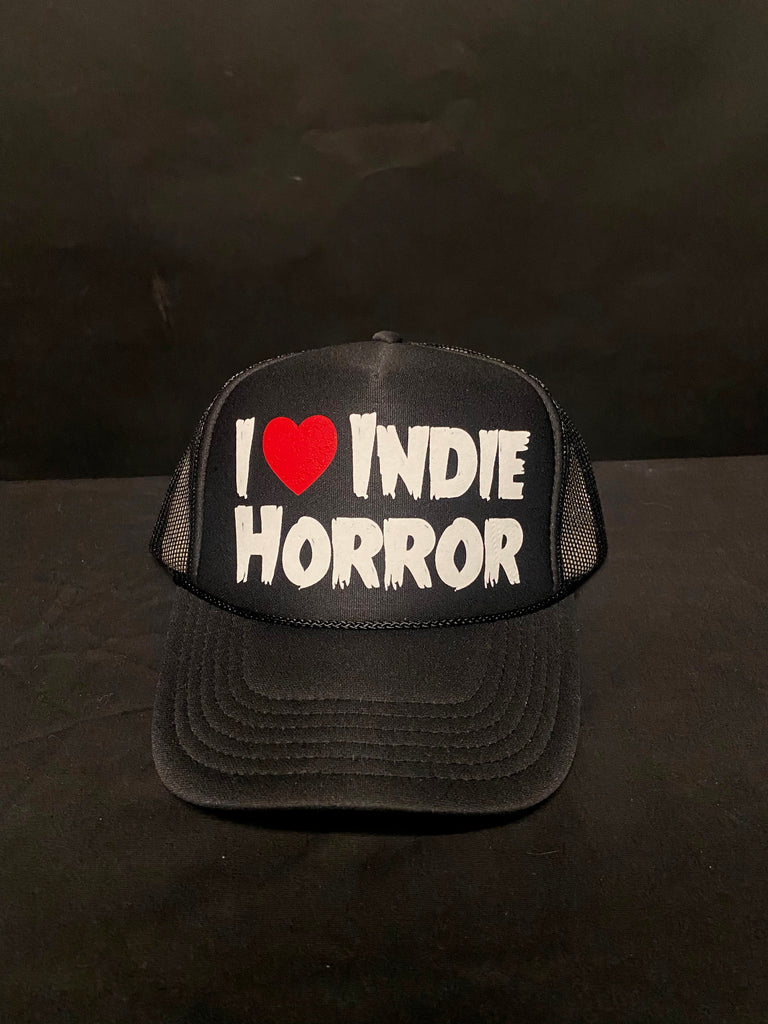 I Love Indie Horror Trucker Hat - Black