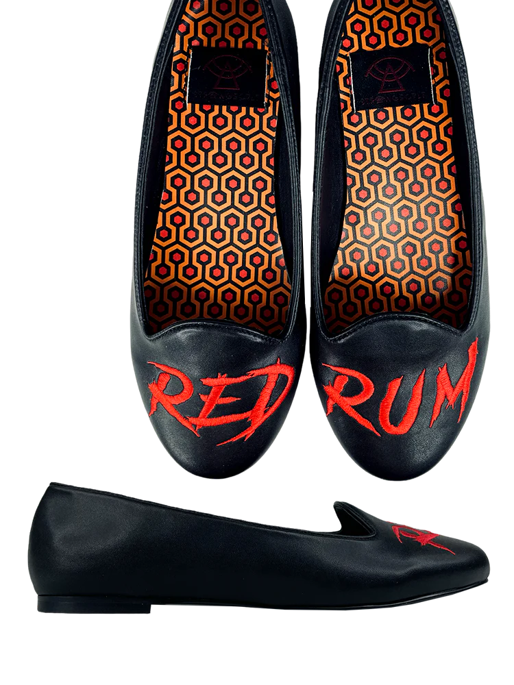 Redrum Black Flat Shoe (The shinning)