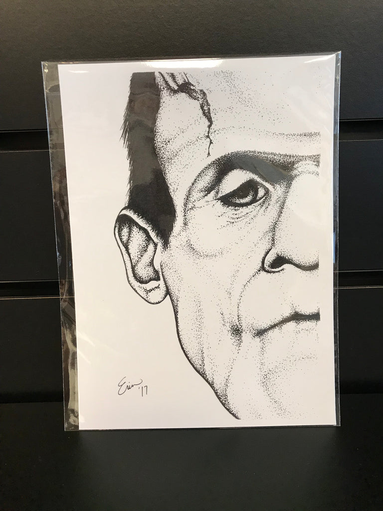 5 x 7 Horror Art Print of Frankenstein
