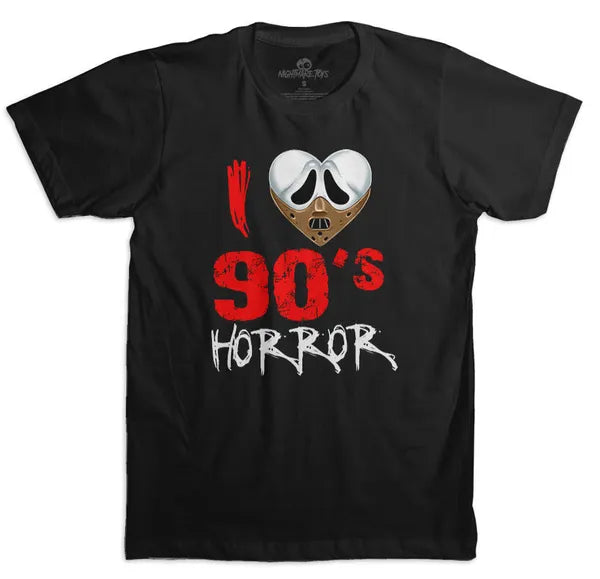 I Love 90s Horror Shirt - Black