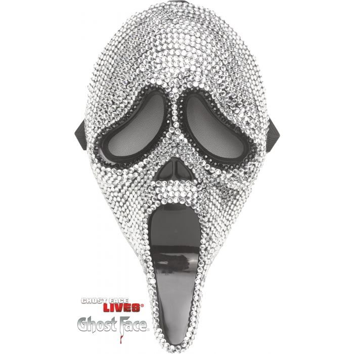 Bling Scream Mask Ghost Face Halloween Crystal Unique Cosplay Bling Scream Mask Ghost Face Halloween Crystal Unique Cosplay