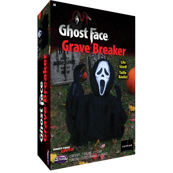 12" Ghost Face Grave Breaker (life sized)