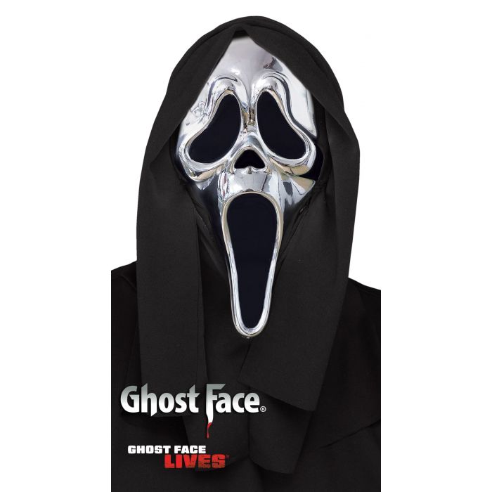 Chrome Ghostface Mask