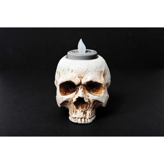 3.5" Skull Tea Light Candle Holder