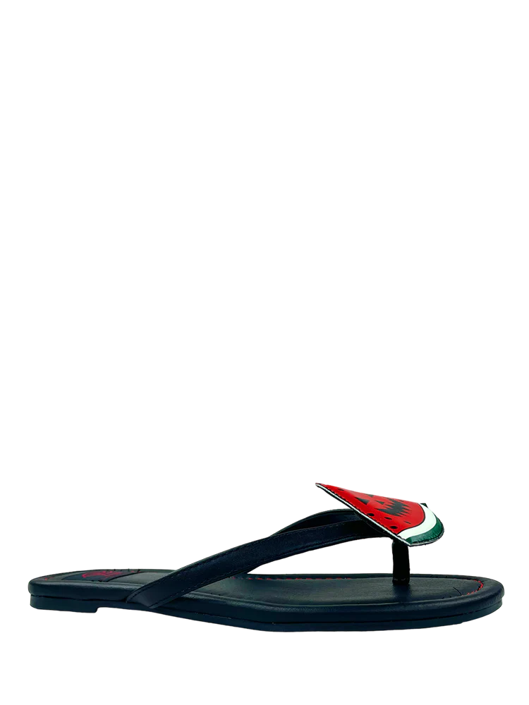 Betty Monster Melon Black and Red Sandal