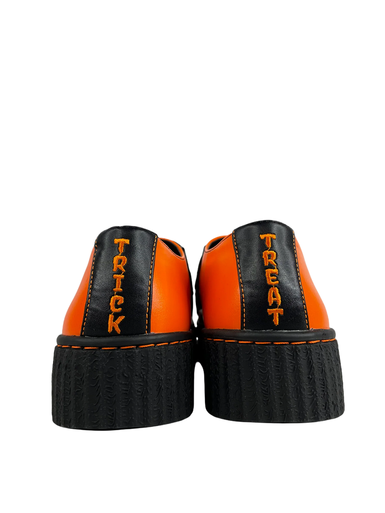 Krypt Jack Trick or Treat Orange Matte Shoe (back)