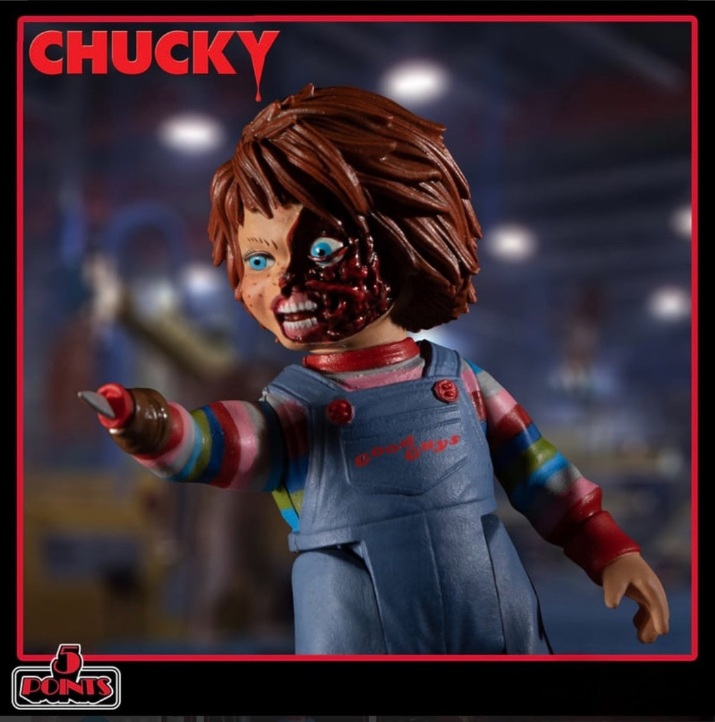 5 Points Chucky Deluxe Action Figure Set (with knife)