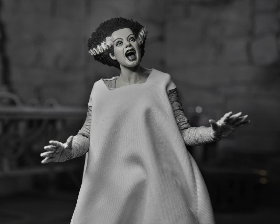 Neca bride of frankenstein black and white action figure (tongue out)