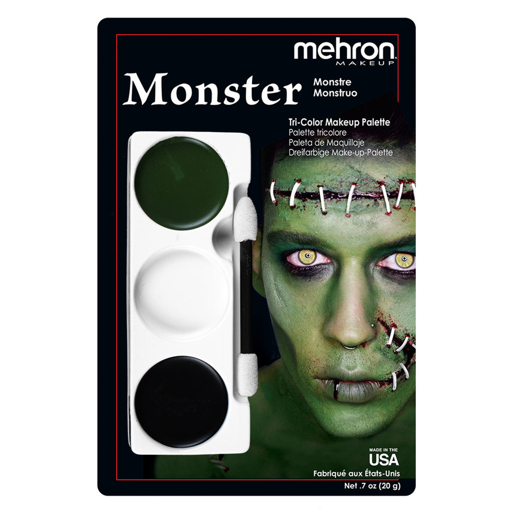 Mehron Makeup Tri-Color Character Palette - Monster