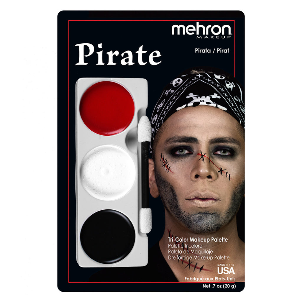 Mehron Makeup Tri-Color Character Palette - Pirate
