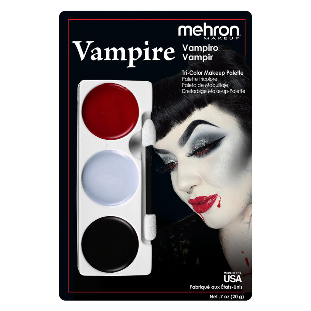 Mehron Makeup Tri-Color Character Palette - Vampire