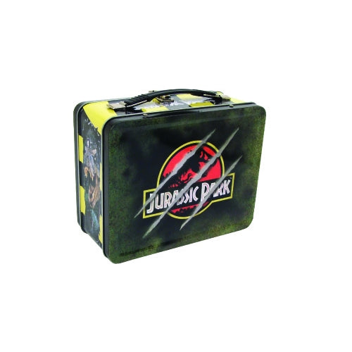 Jurassic Park Lunch Box Tin Tote - claw damaged metal