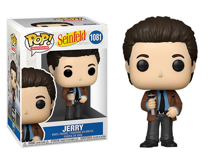 Jerry Seinfeld Funko Pop doing Standup with a microphone