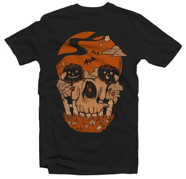 Halloween Skull Shirt - Black