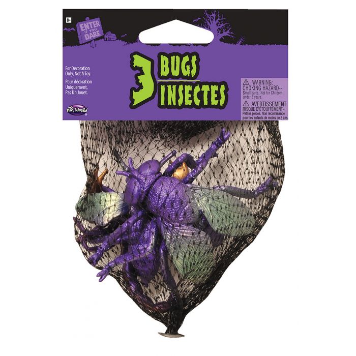 Bag of Bugs Metallic (3 bugs insects)