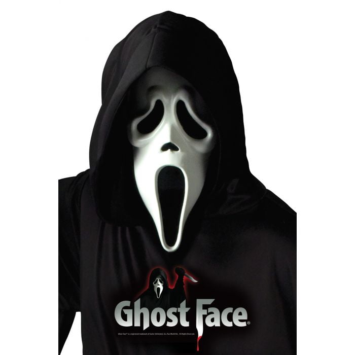 Ghost Face Mask with Shroud