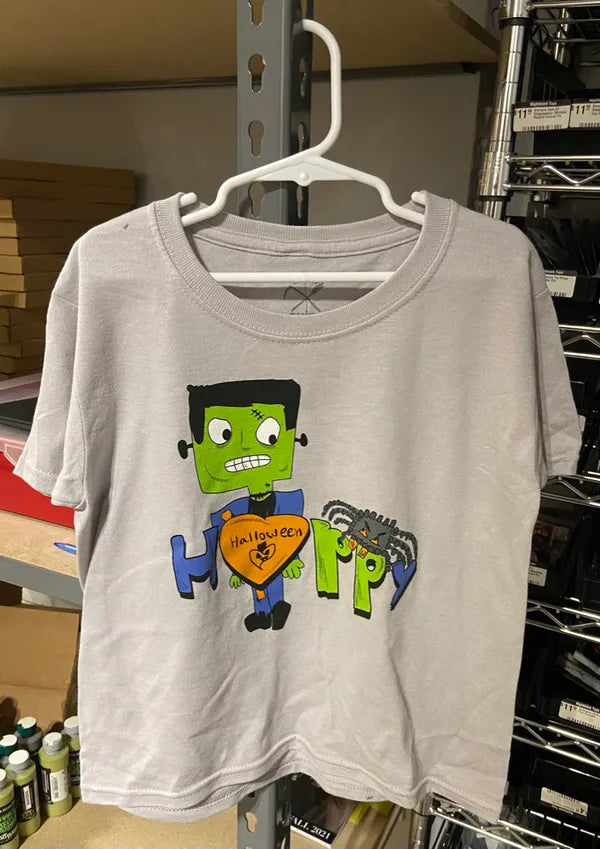 Frankenstein T Shirt - Happy Halloween 