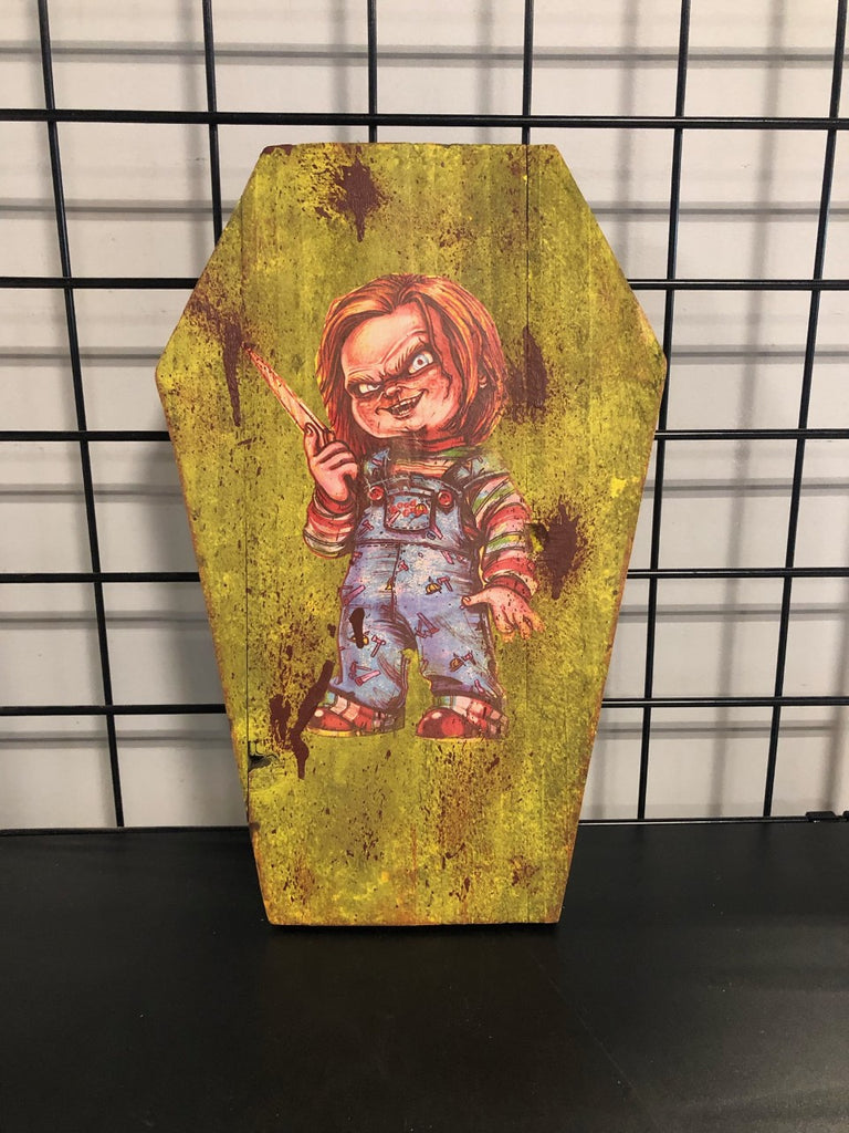 Psycho Coffins Decorative Signs - Chucky
