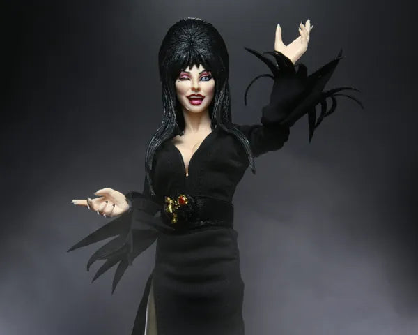 Elvira, Mistress of the Dark – 8″ Clothed Action Figure- hands raised