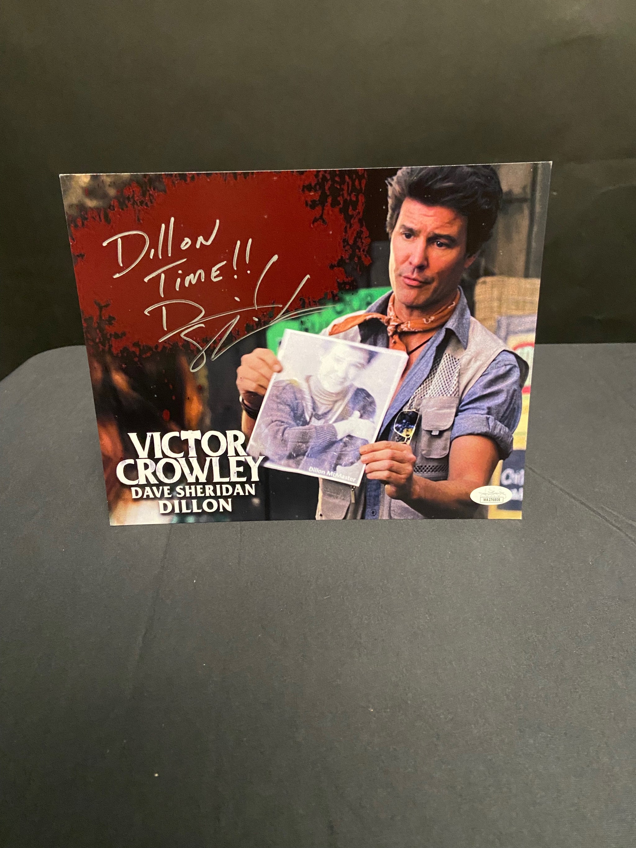 Dave Sheridan Signed Victor Crowley 8x10 Photo (JSA Certified