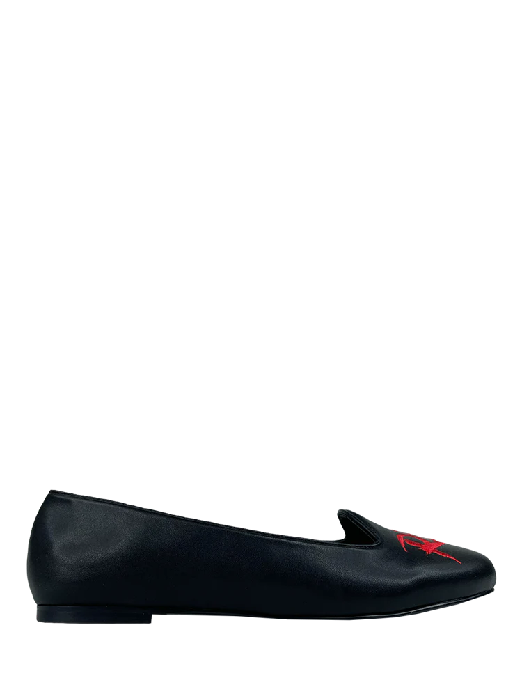 Redrum Black Flat Shoe (The shinning) - profile