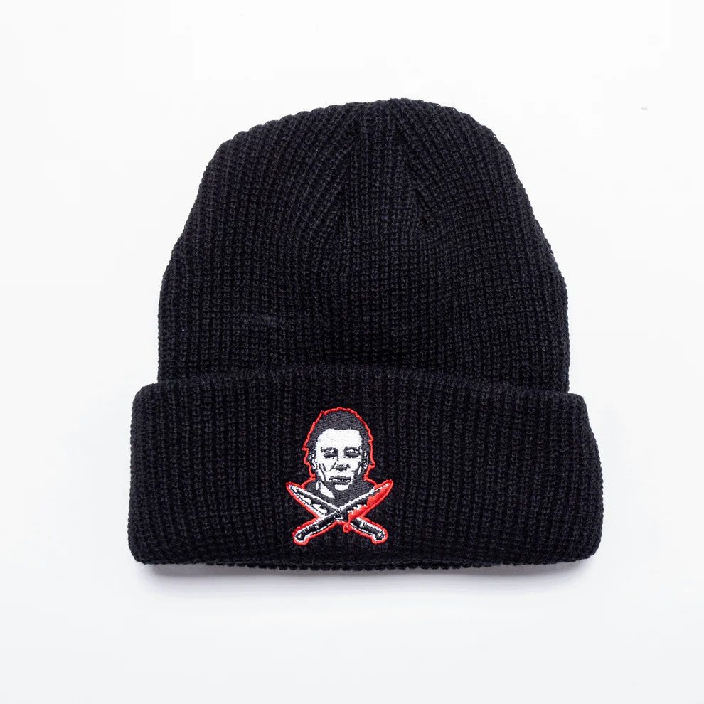 Michael Myers Knives Embroidered Beanie