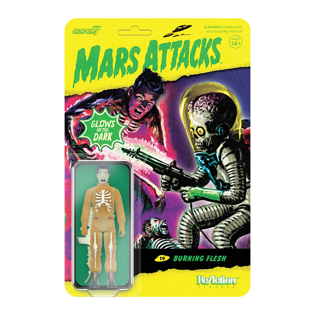Mars Attacks Figure - Burning Flesh (Glow in the dark) Card 
