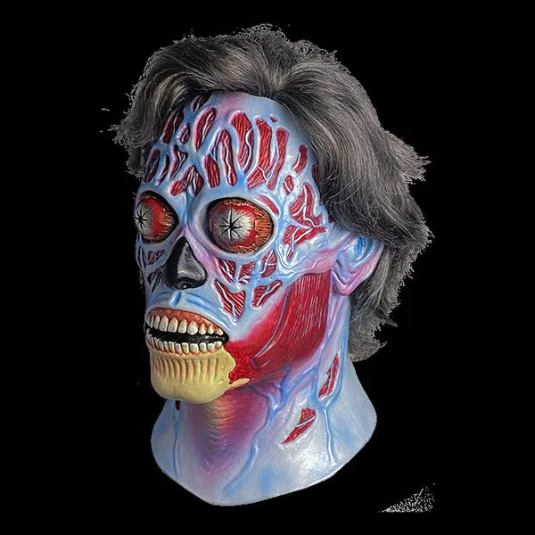 They Live Newsstand Alien Mask (Salt and Pepper Hair) - left side