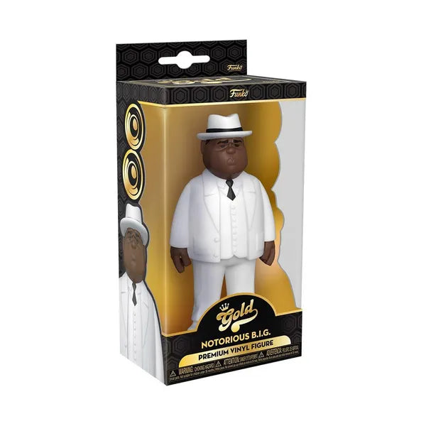 Funko Gold Notorious B.I.G. in White Suit - 5 Inch Vinyl Figure (packaged)