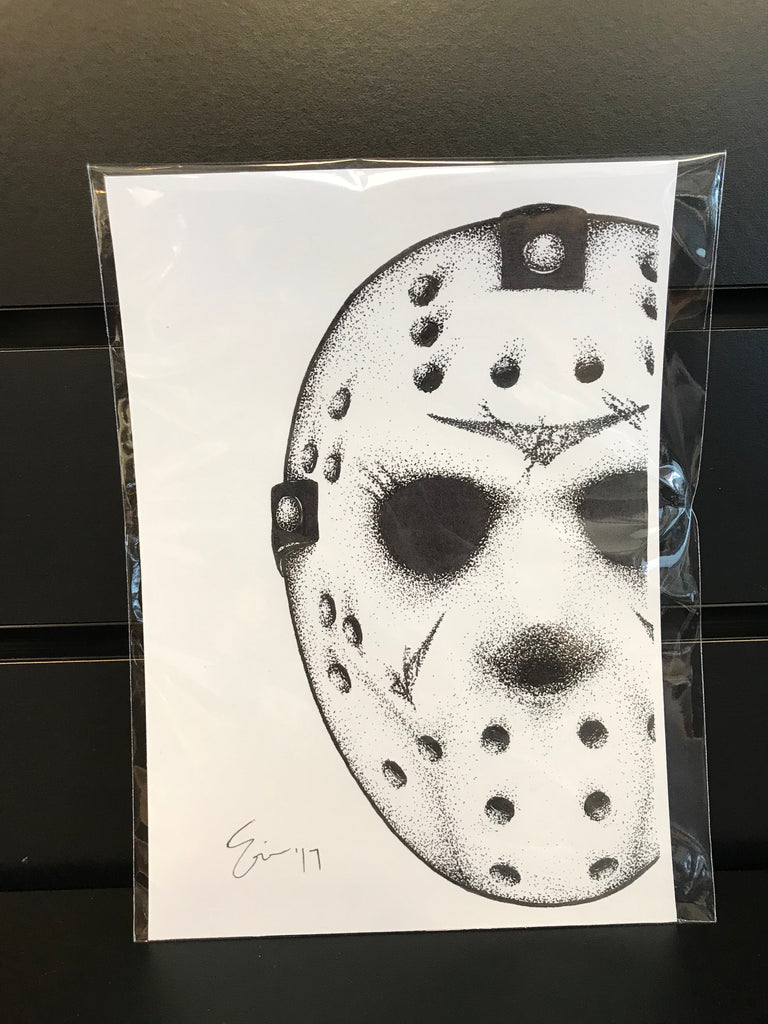 5 x 7 Horror Art Print of Jason Voorhees