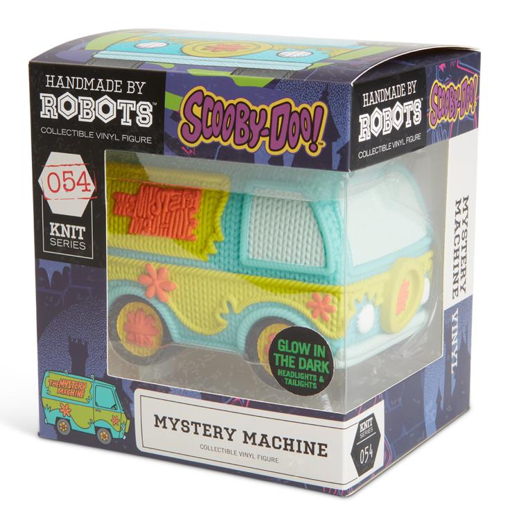 Scooby-Doo Mystery Machine Vinyl Figure - Handmade by Robots Glow in the Dark Lights  (boxed)