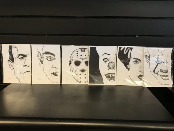 5 x 7 Horror Art Prints