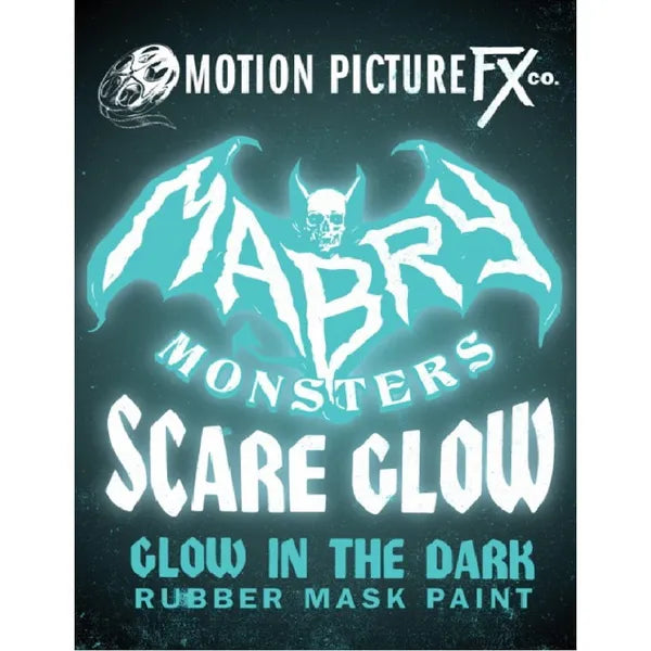 SCARE GLOW "Glow In The Dark" Rubber Mask Paint - 4 oz.