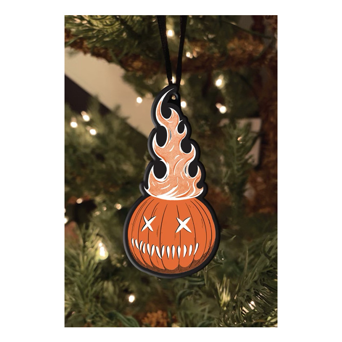 Trick r Treat Sam O'Lantern Pumpkin Metal Ornament