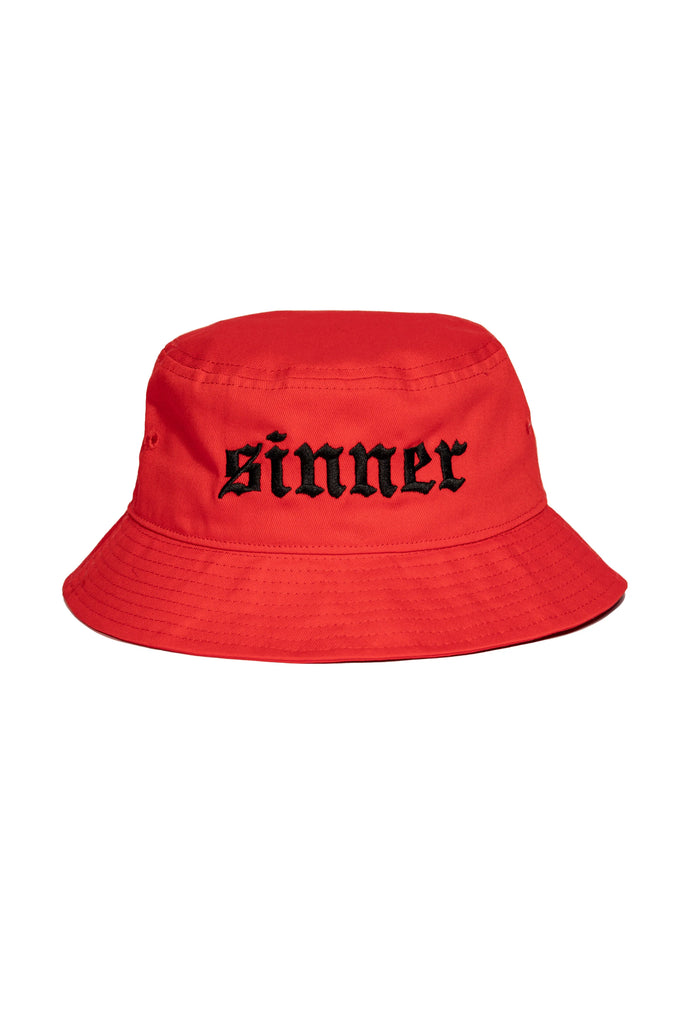 Sinner Red Bucket Hat