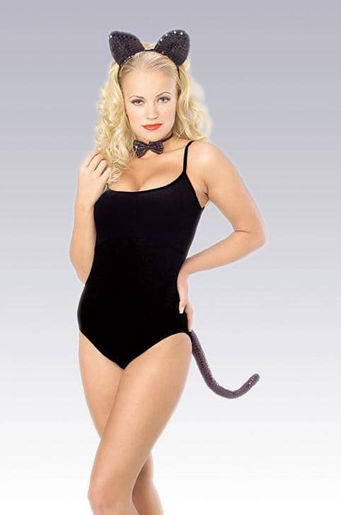 Black Cat Costume - Sequin Accessory Kit
